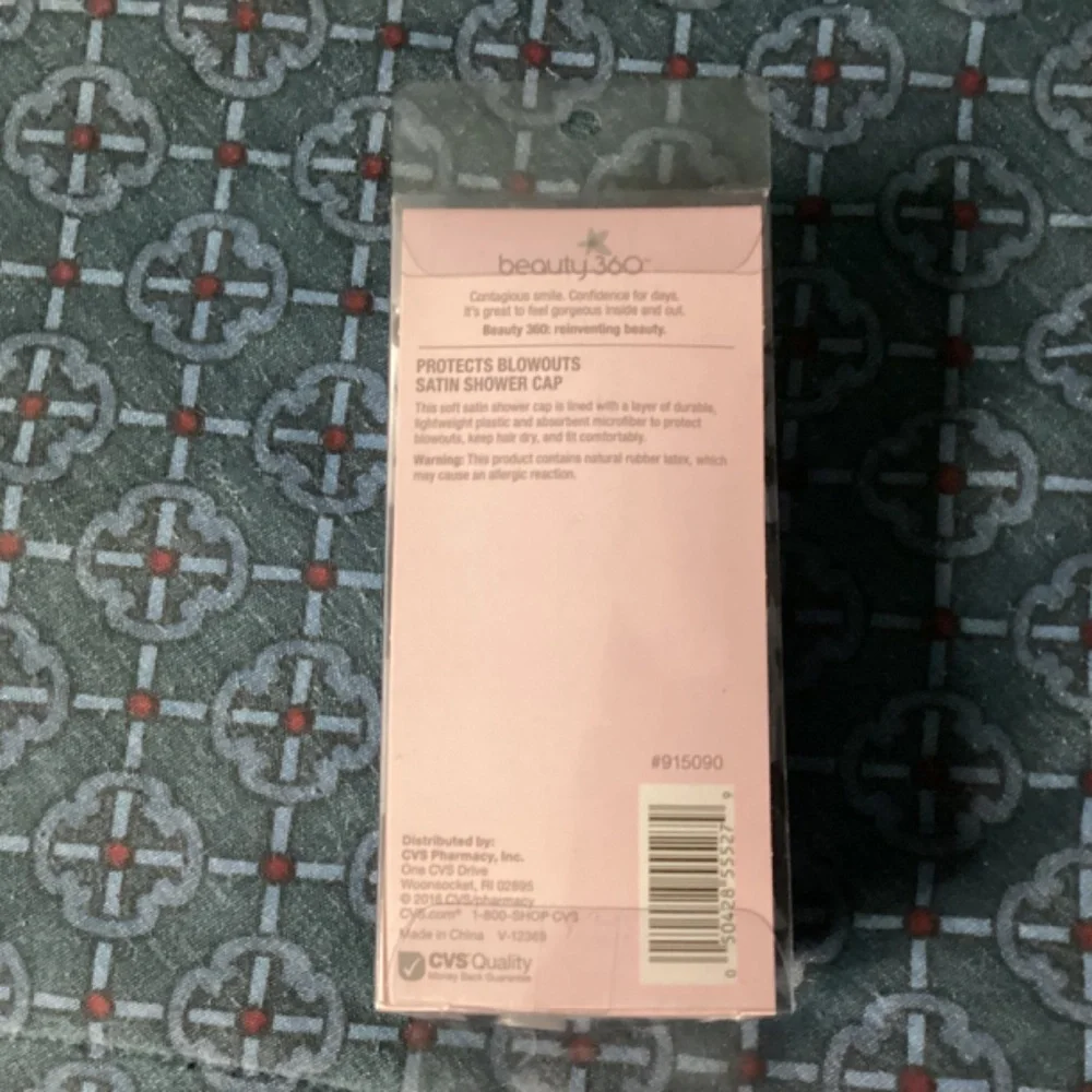 Beauty 360 Satin Shower Caps Comfort Fit & Size XL